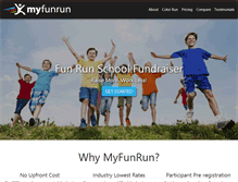 Tablet Screenshot of myfunrun.com